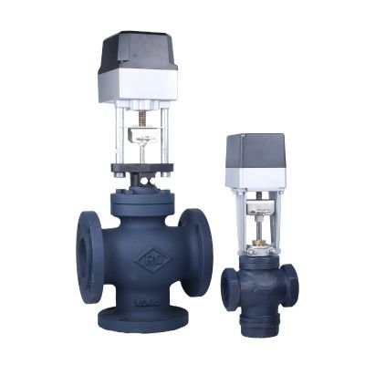 3 way Motorized Globe Valve Mixing by rapidcontrols.in