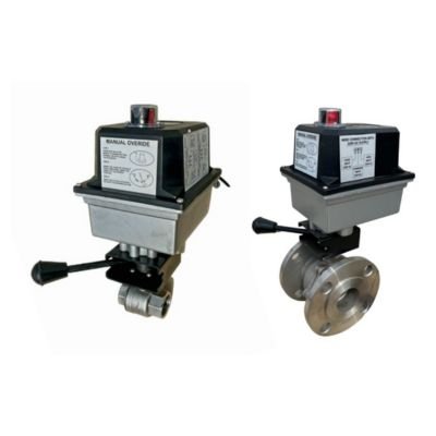 Motorized SS304 Ball Valve With Compact Actuator